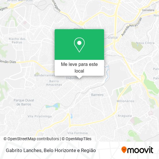 Gabrito Lanches mapa