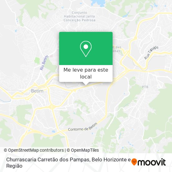 Churrascaria Carretão dos Pampas mapa