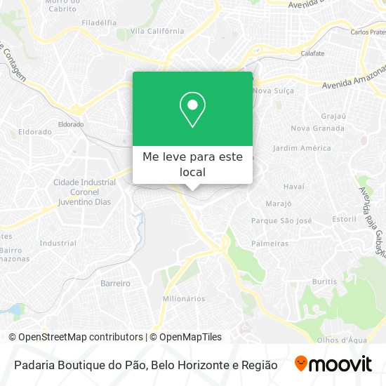 Padaria Boutique do Pão mapa