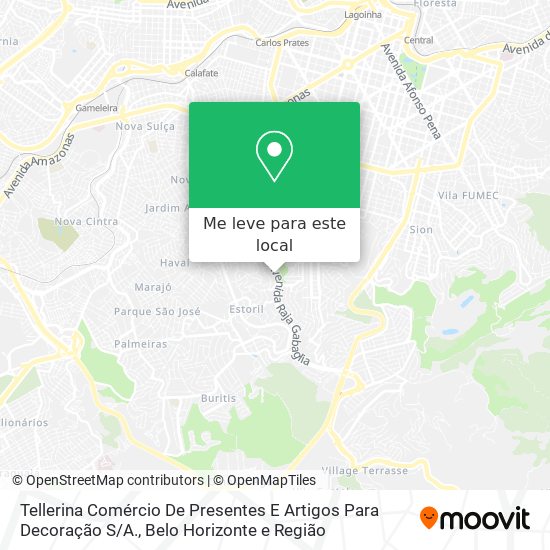 Tellerina Comércio De Presentes E Artigos Para Decoração S / A. mapa