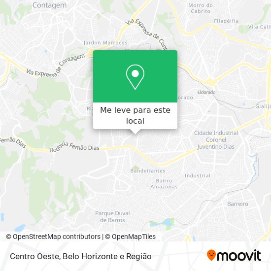 Centro Oeste mapa