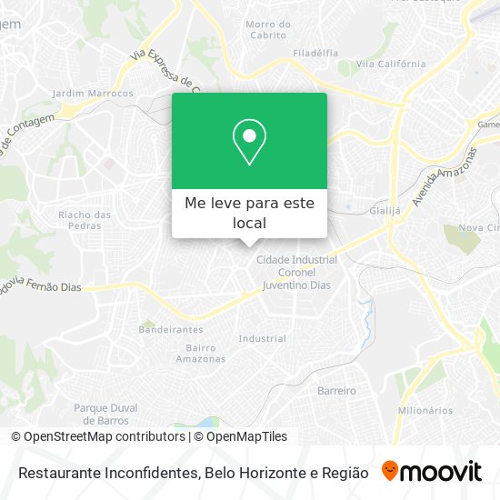 Restaurante Inconfidentes mapa