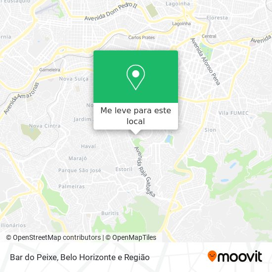 Bar do Peixe mapa