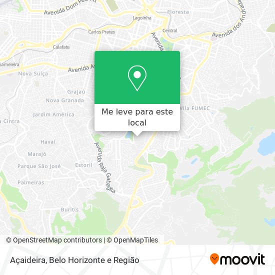 Açaideira mapa