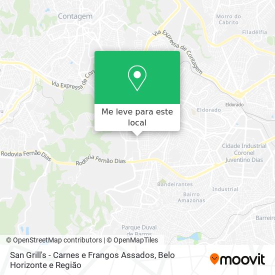 San Grill's - Carnes e Frangos Assados mapa