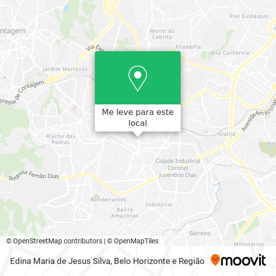 Edina Maria de Jesus Silva mapa