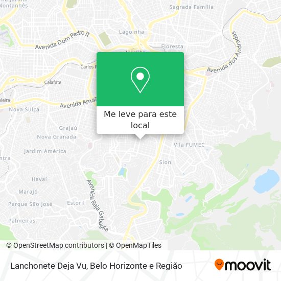 Lanchonete Deja Vu mapa