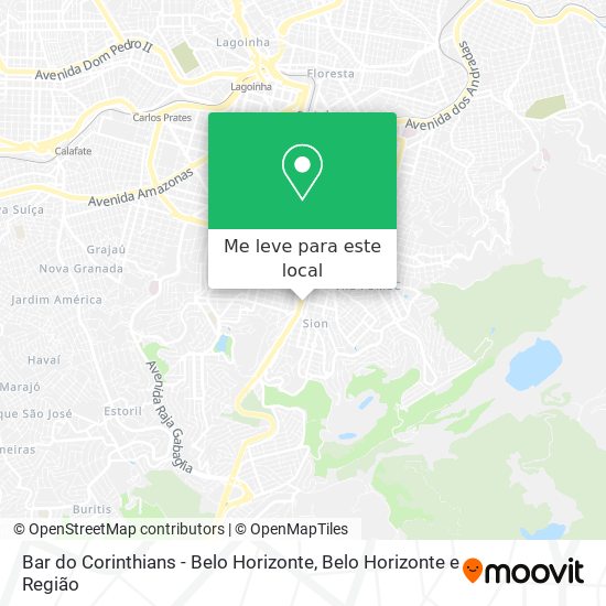 Bar do Corinthians - Belo Horizonte mapa