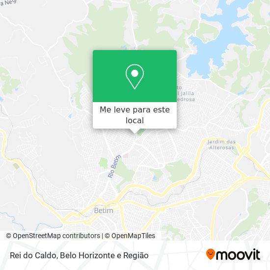 Rei do Caldo mapa