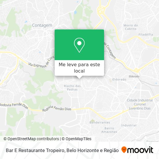 Bar E Restaurante Tropeiro mapa