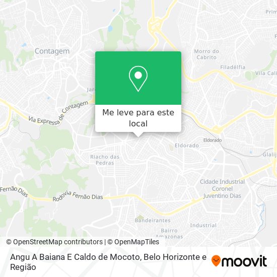 Angu A Baiana E Caldo de Mocoto mapa