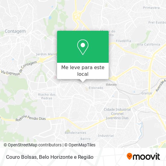 Couro Bolsas mapa