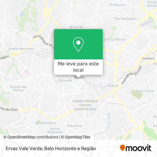 Ervas Vale Verde mapa