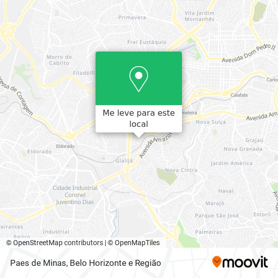 Paes de Minas mapa