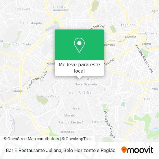 Bar E Restaurante Juliana mapa