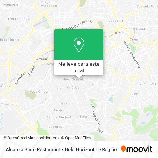 Alcateia Bar e Restaurante mapa