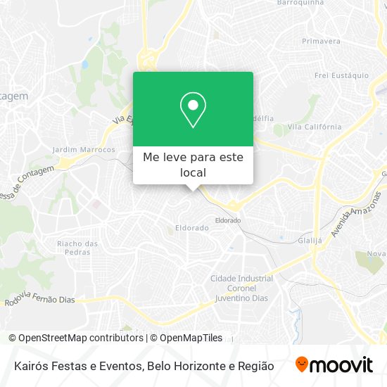 Kairós Festas e Eventos mapa
