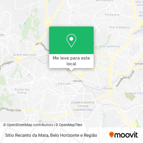 Sítio Recanto da Mata mapa