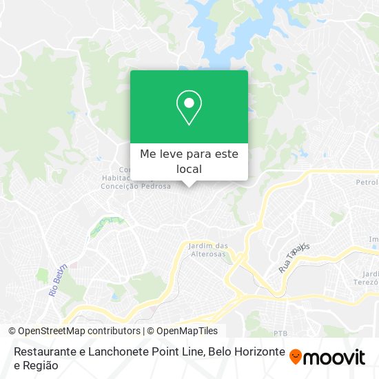 Restaurante e Lanchonete Point Line mapa
