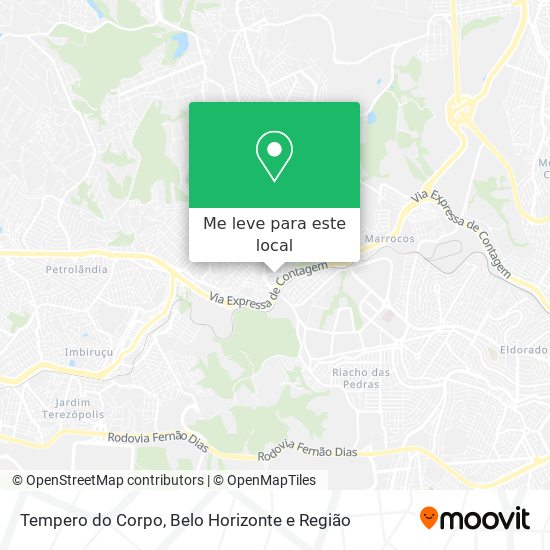 Tempero do Corpo mapa