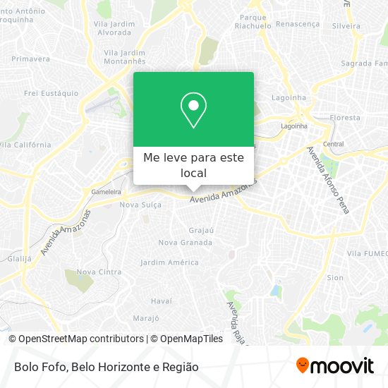 Bolo Fofo mapa