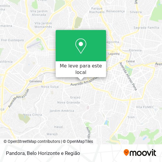Pandora mapa