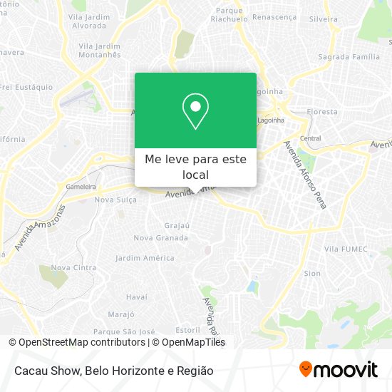 Cacau Show mapa
