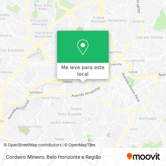 Cordeiro Mineiro mapa