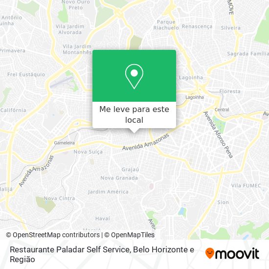 Restaurante Paladar Self Service mapa