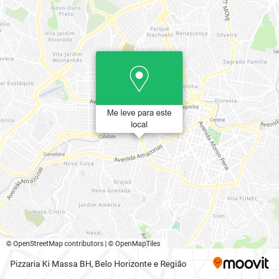 Pizzaria Ki Massa BH mapa