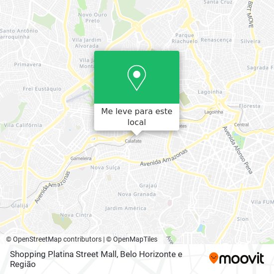 Shopping Platina Street Mall mapa