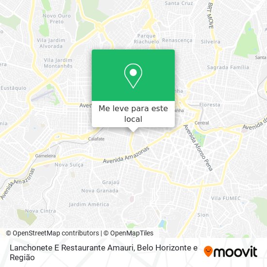 Lanchonete E Restaurante Amauri mapa