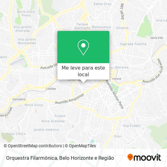 Orquestra Filarmônica mapa