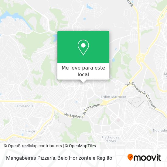 Mangabeiras Pizzaría mapa