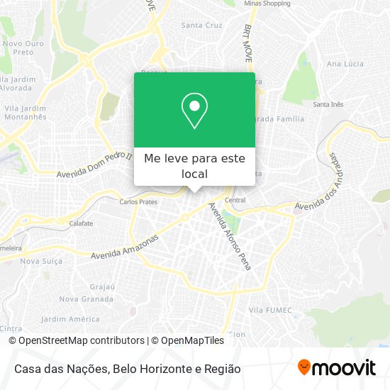 Casa das Nações mapa