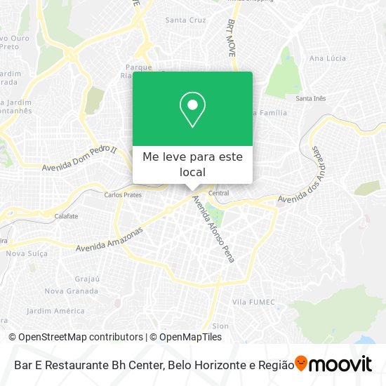 Bar E Restaurante Bh Center mapa