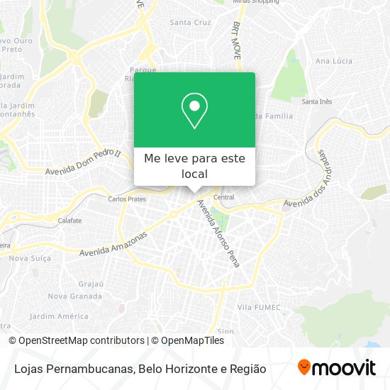 Lojas Pernambucanas mapa
