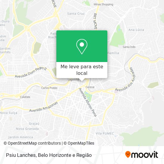 Psiu Lanches mapa