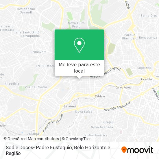 Sodiê Doces- Padre Eustáquio mapa