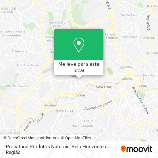 Pronatural Produtos Naturais mapa