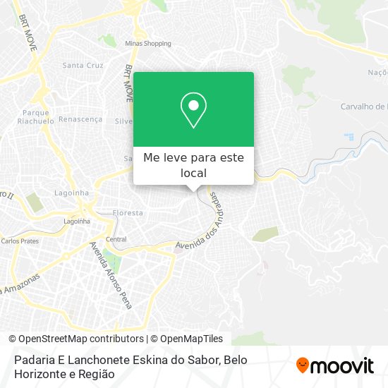 Padaria E Lanchonete Eskina do Sabor mapa