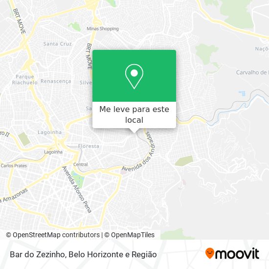 Bar do Zezinho mapa