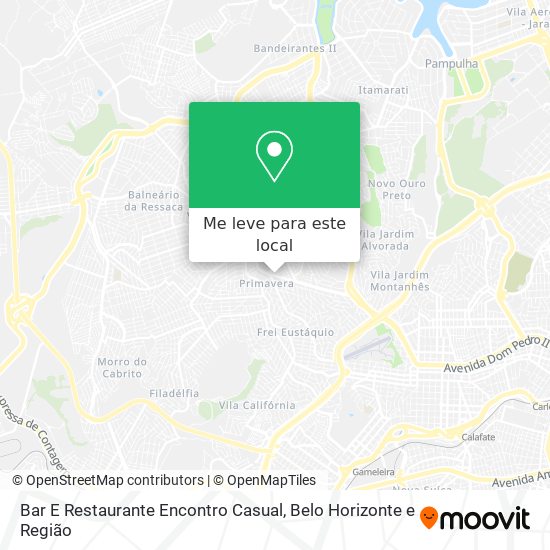 Bar E Restaurante Encontro Casual mapa