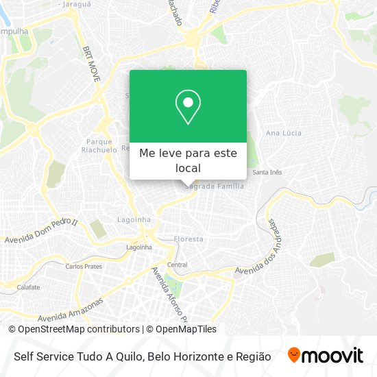 Self Service Tudo A Quilo mapa
