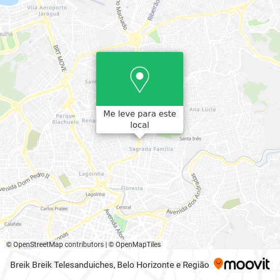 Breik Breik Telesanduiches mapa