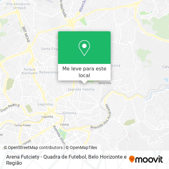 Arena Futciety - Quadra de Futebol mapa