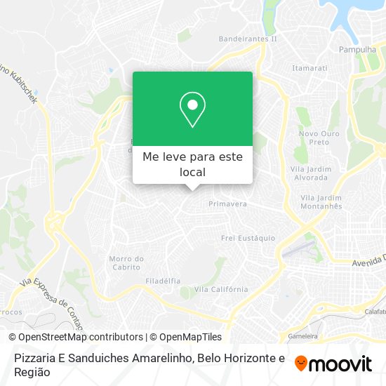 Pizzaria E Sanduiches Amarelinho mapa
