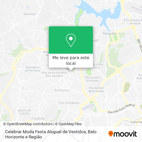 Celebrar Moda Festa Aluguel de Vestidos mapa