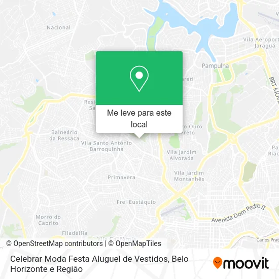 Celebrar Moda Festa Aluguel de Vestidos mapa