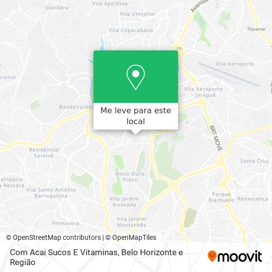 Com Acai Sucos E Vitaminas mapa